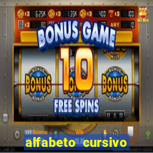 alfabeto cursivo pontilhado para imprimir pdf